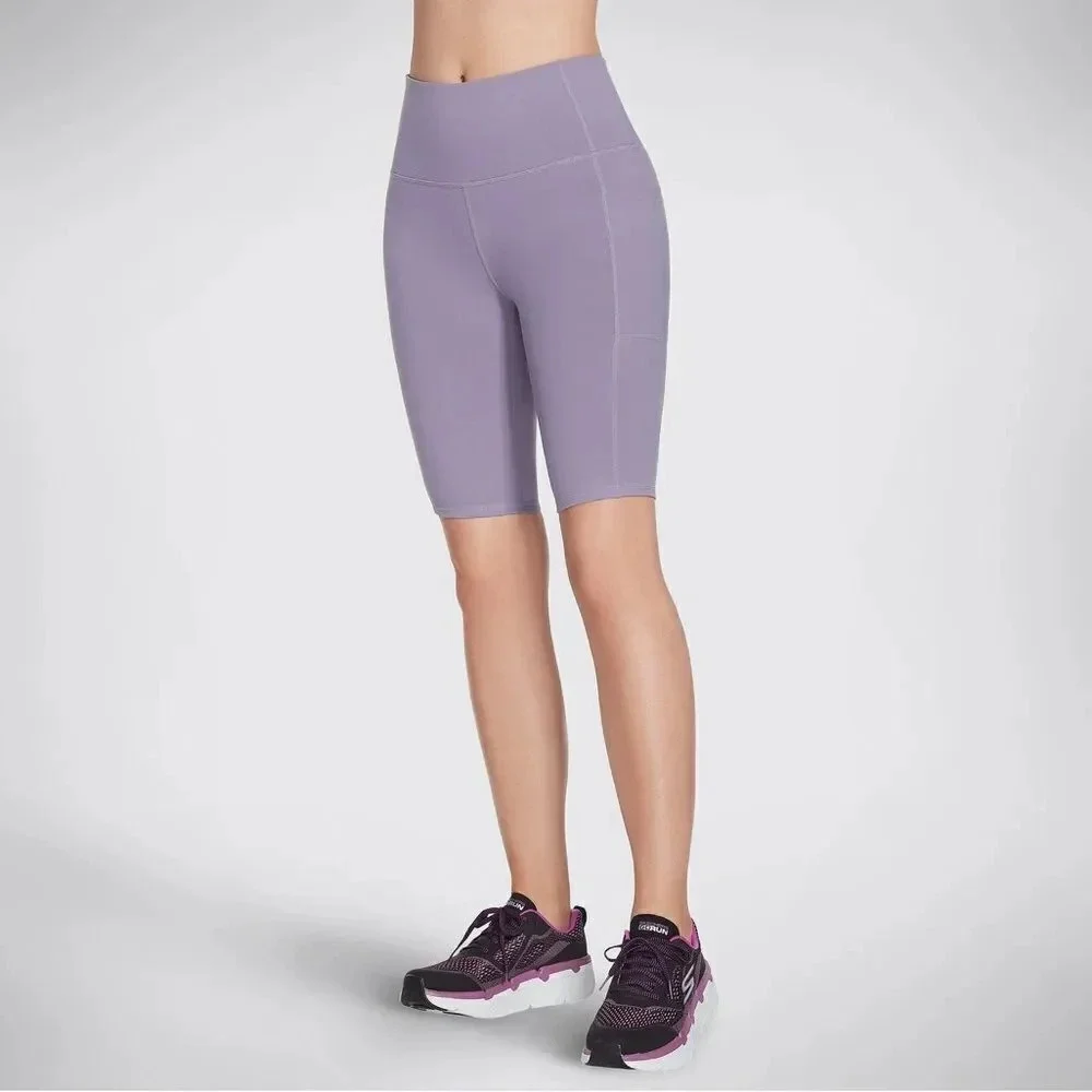 Skechers GO WALK HW 10 Inch Purple Bike Short - Picture 3 of 12